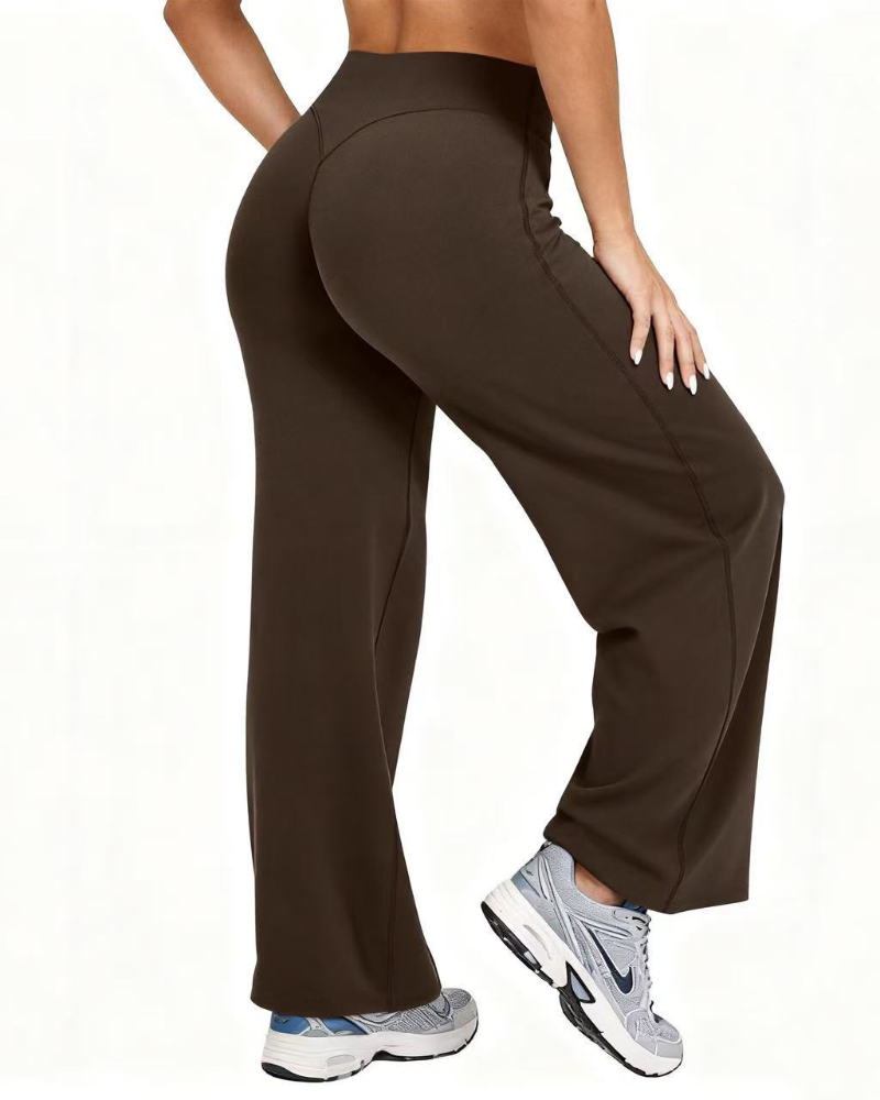 Pantalon Décontracté Yoga Large Jambe