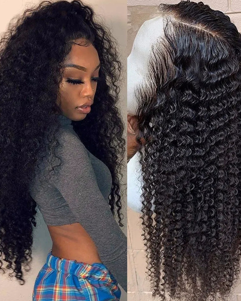 Perruque 26" Prêt à Porter Ondulations Ébouriffées Grands Cheveux Cheveux Bouclés