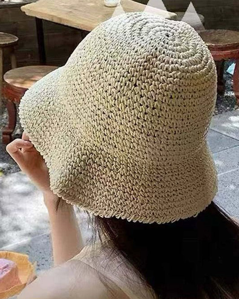 Chapeau Extérieur Tressé Paille