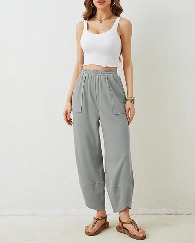Pantalon Femme Sarouel Jambe Large