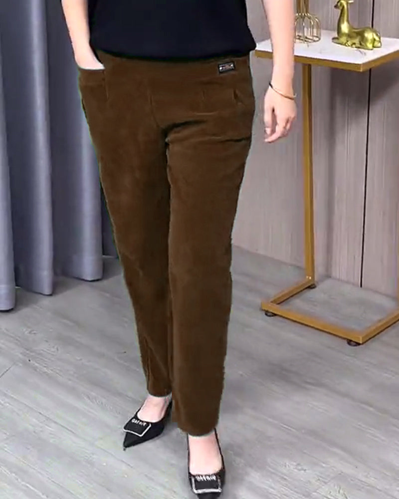Pantalons Skinny Extensibles Unis