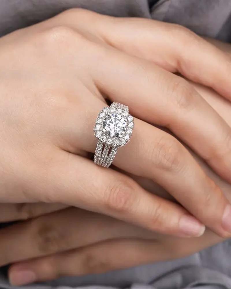 JJ CHIC Bague Full Pavé