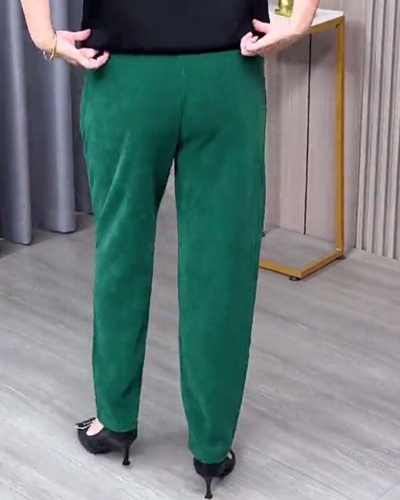 Pantalons Skinny Extensibles Unis