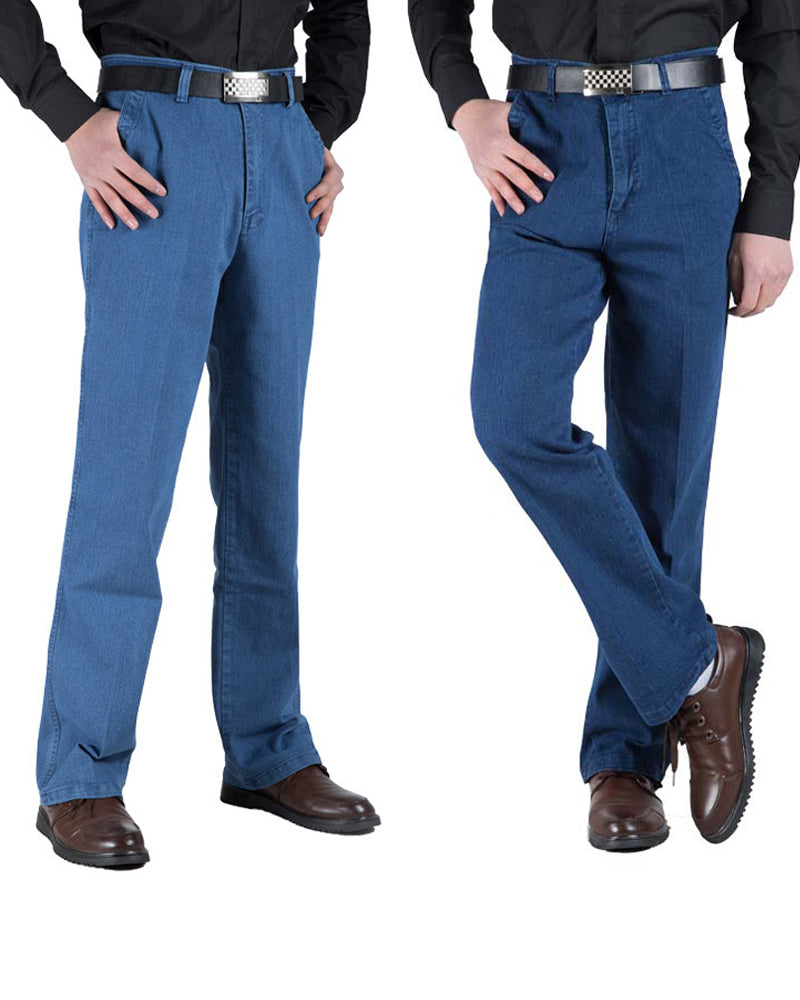 Jean Homme Classique Coupe Droite Extensible