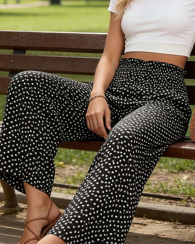 Pantalon Large – Décontracté, Stretch Et Ample