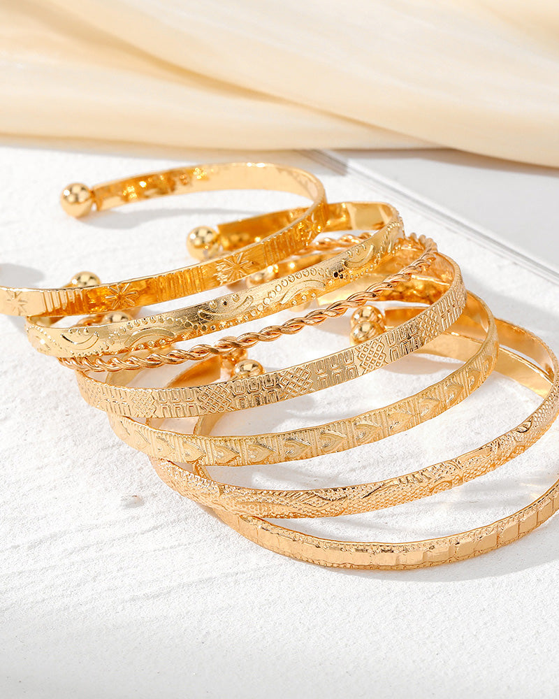 Bracelet étoile à six branches lot de 7 pièces