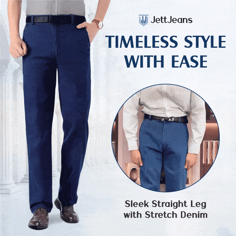 Jean Homme Classique Coupe Droite Extensible