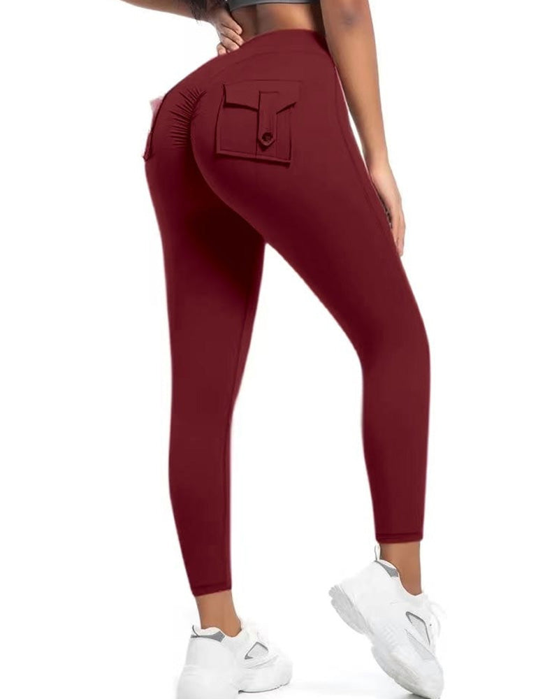 Pantalon Poche Unie Slim Fit Yoga