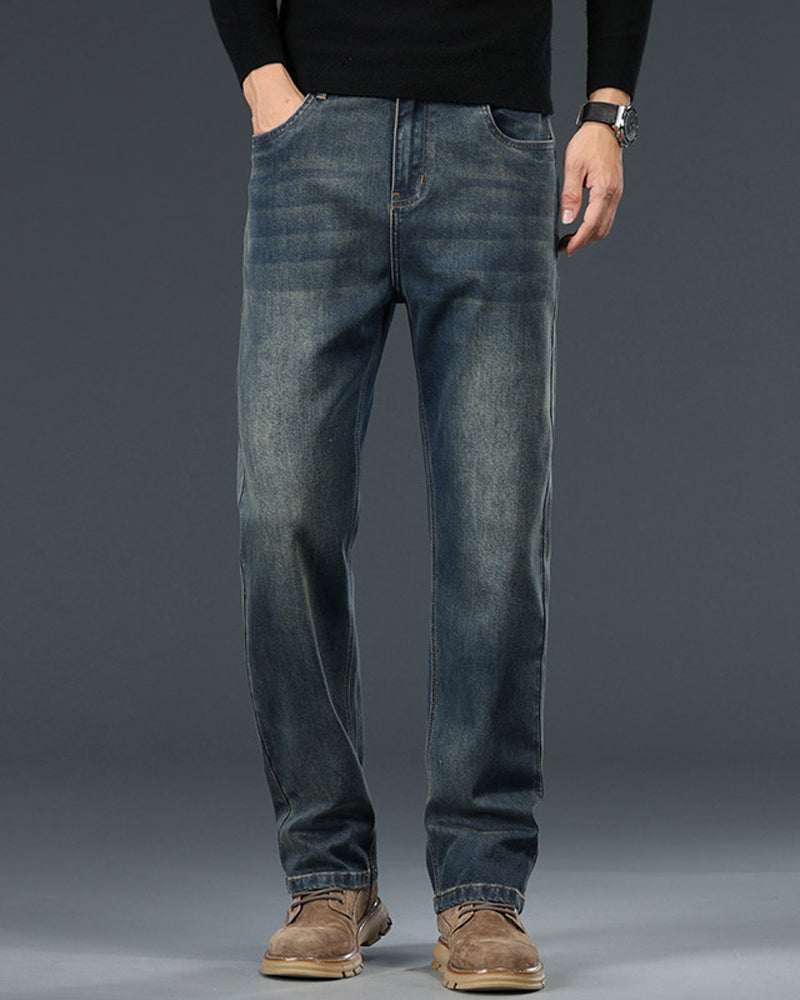 Pantalon Homme Taille Moyenne-Haute Vintage