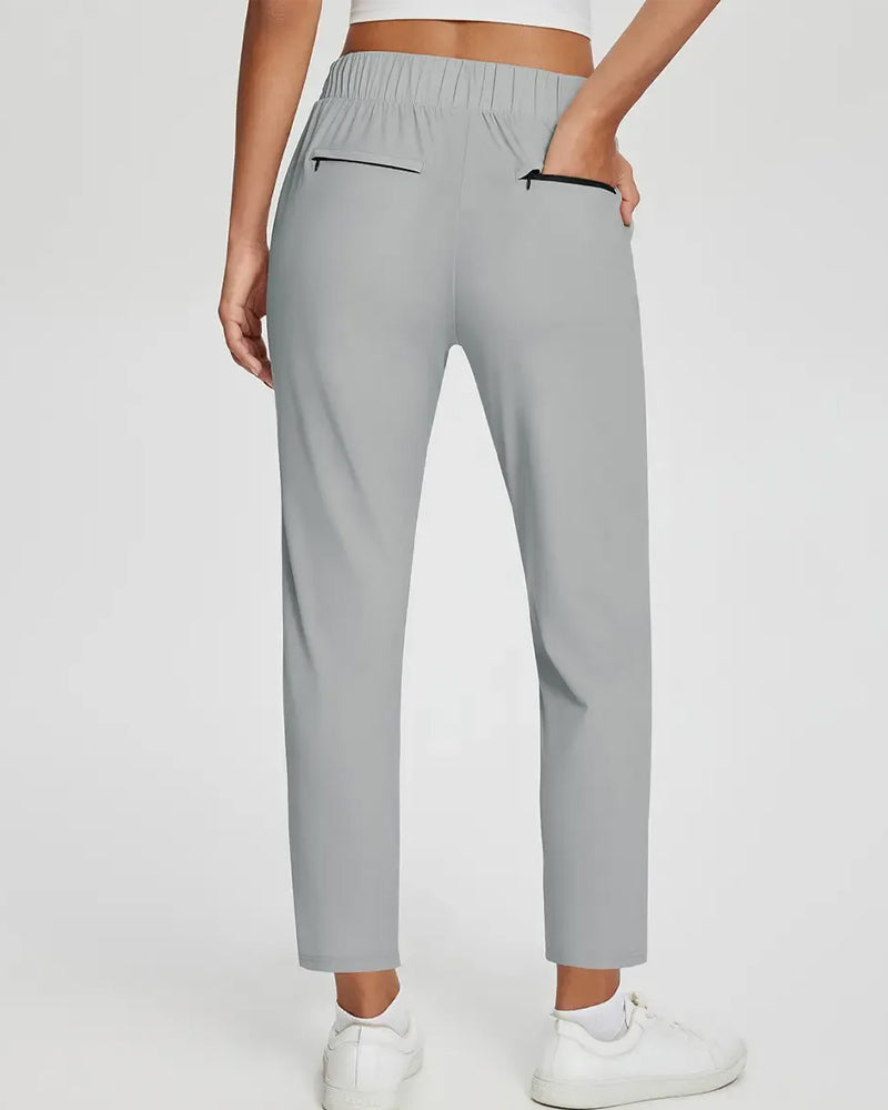 Pantalon Uni Longueur Neuf-quarts