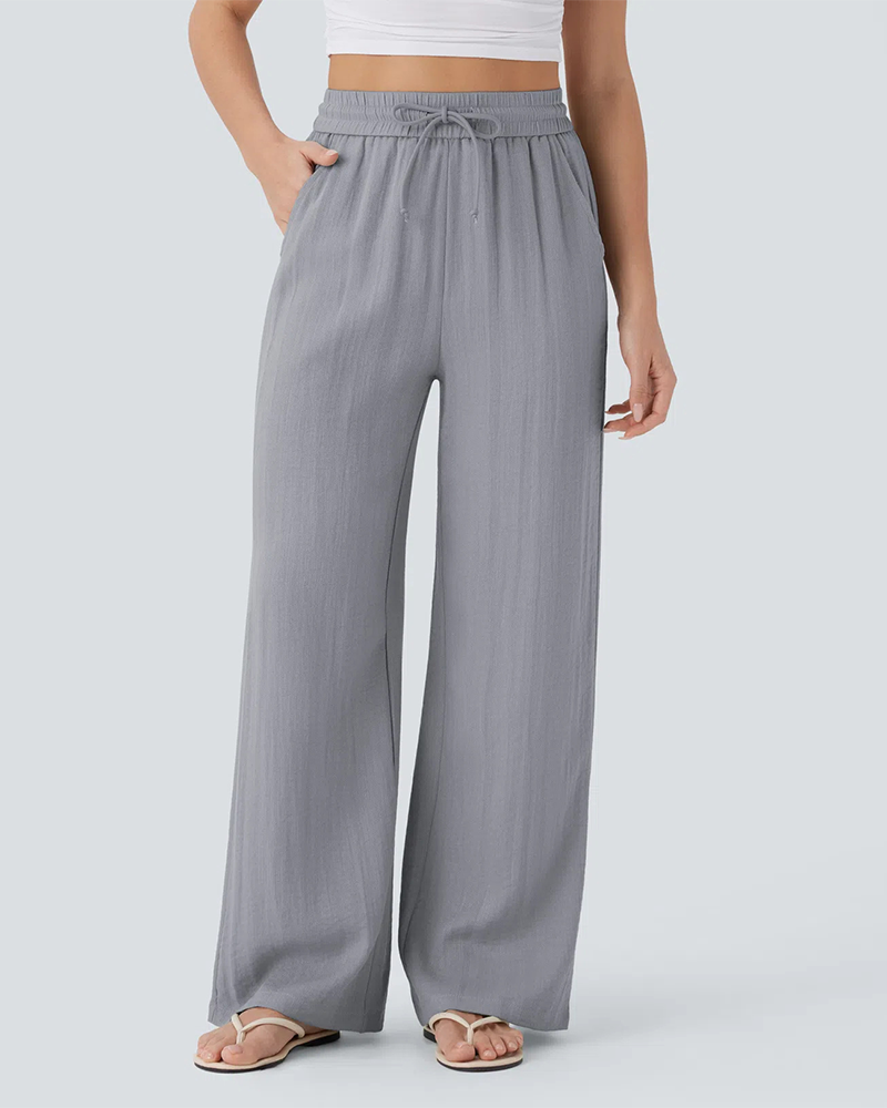 Pantalon Poche Latérale Lacé