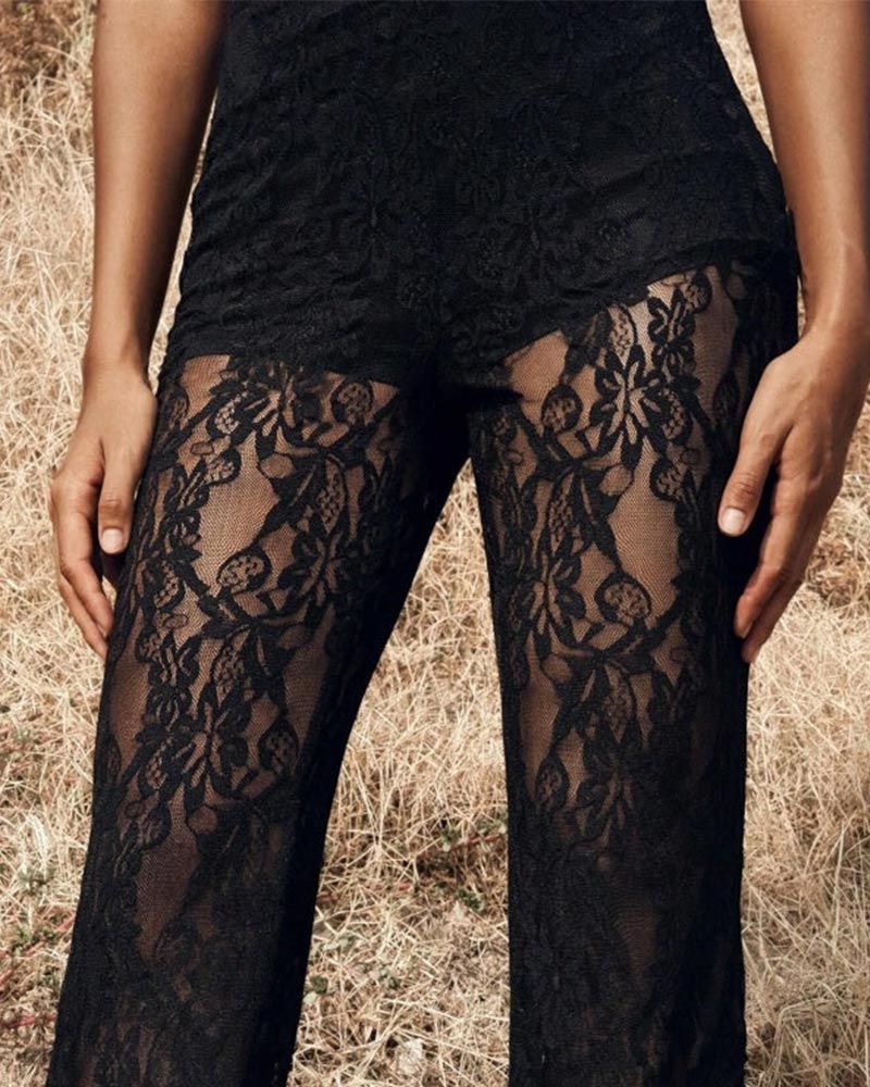 Pantalon Uni Patchwork Double Couche