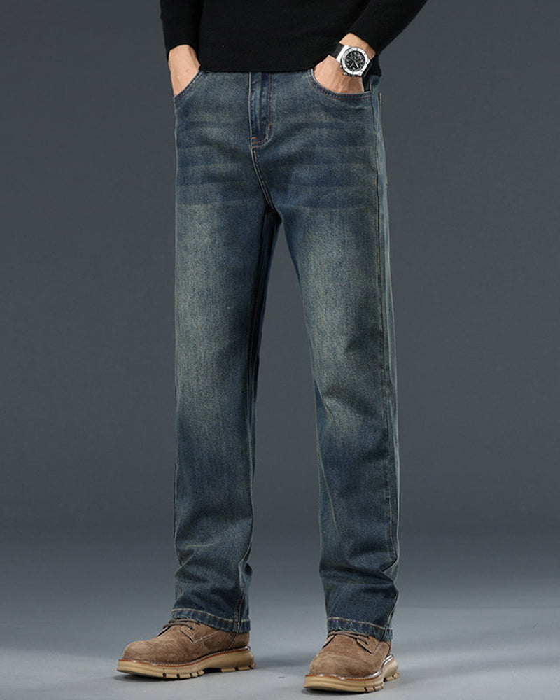 Pantalon Homme Taille Moyenne-Haute Vintage