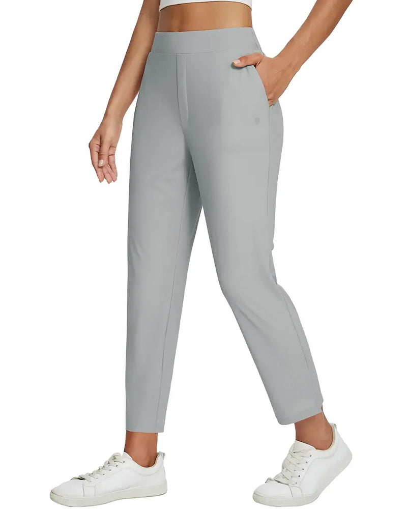 Pantalon Uni Longueur Neuf-quarts