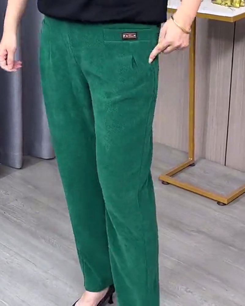 Pantalons Skinny Extensibles Unis