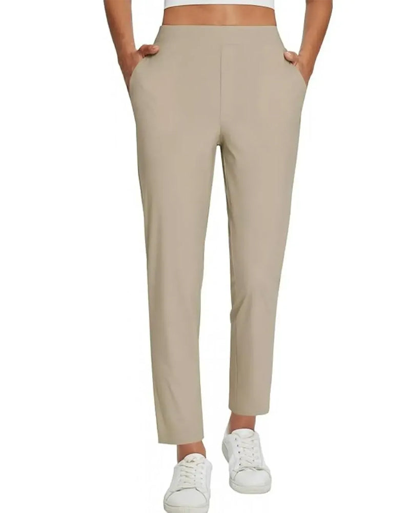 Pantalon Uni Longueur Neuf-quarts