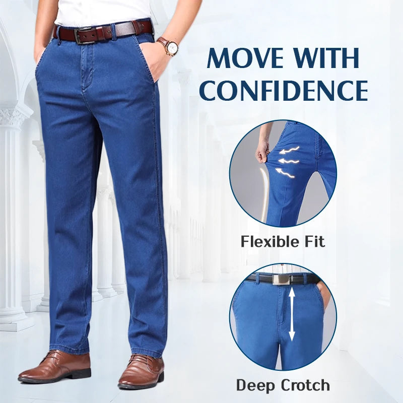 Jean Homme Classique Coupe Droite Extensible