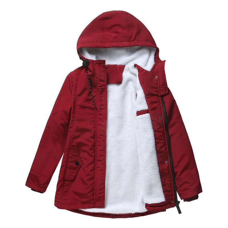 Élise | Manteau d’hiver doublé à capuche