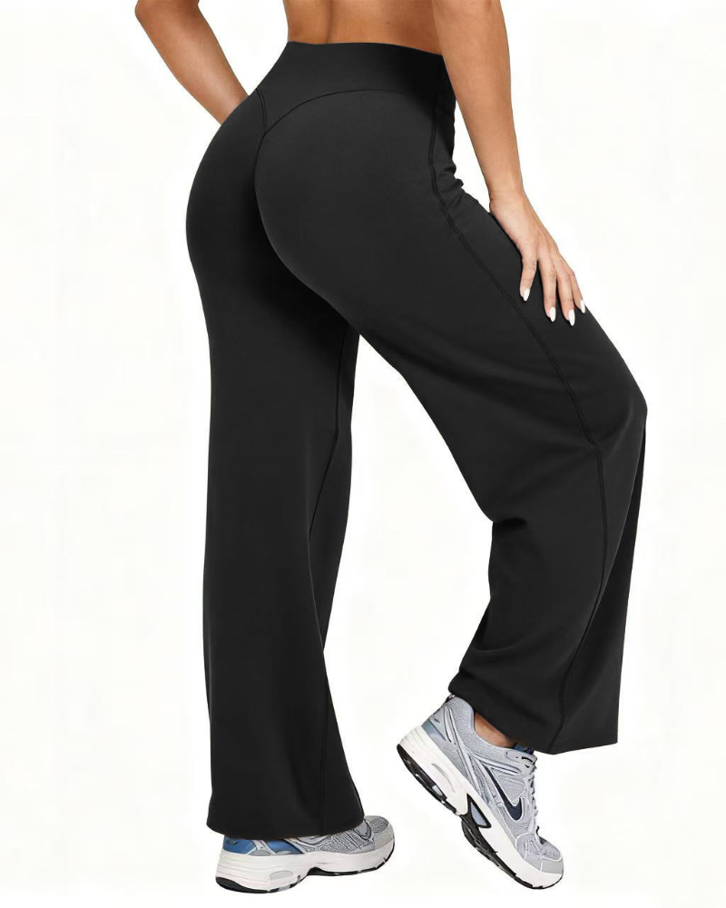 Pantalon Décontracté Yoga Large Jambe