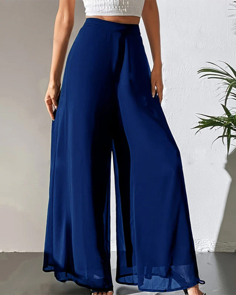 Pantalon Mince Aéré Détendu Large Jambe