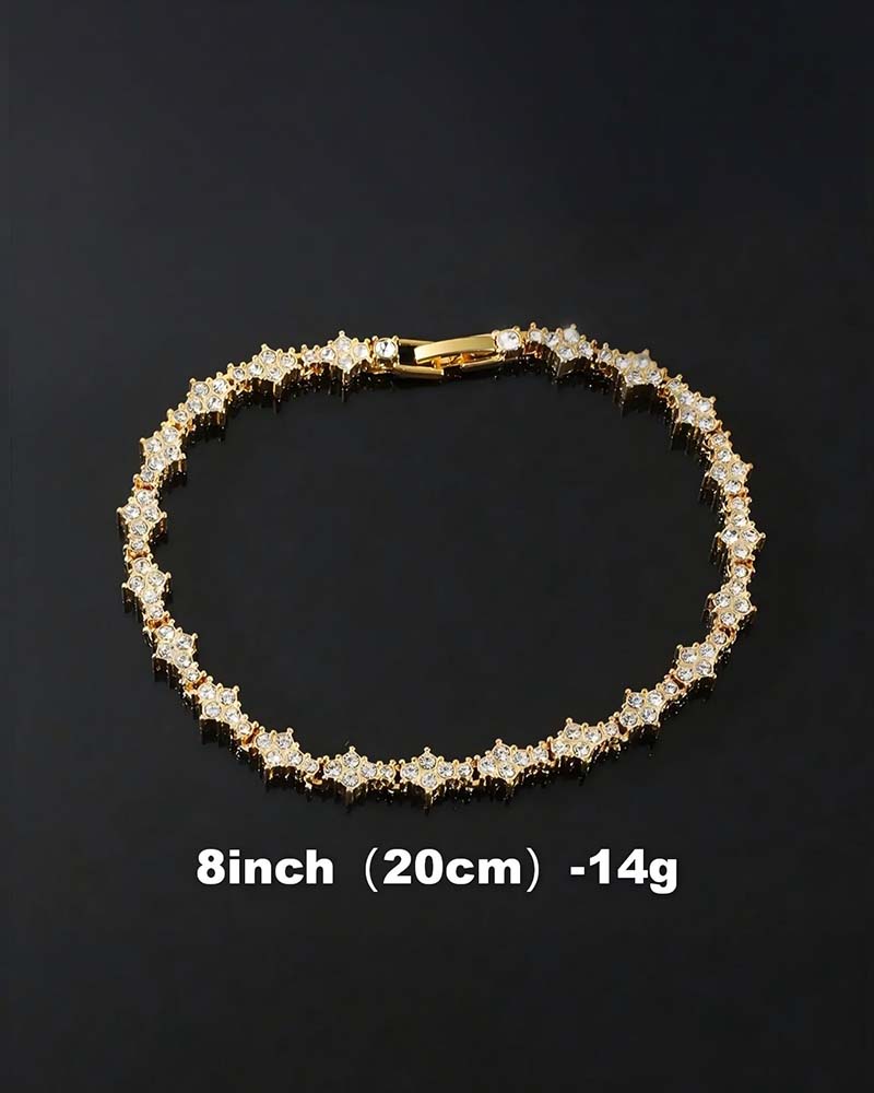 Bracelet Classique Étincelant Zircone Cubique Commémoratif