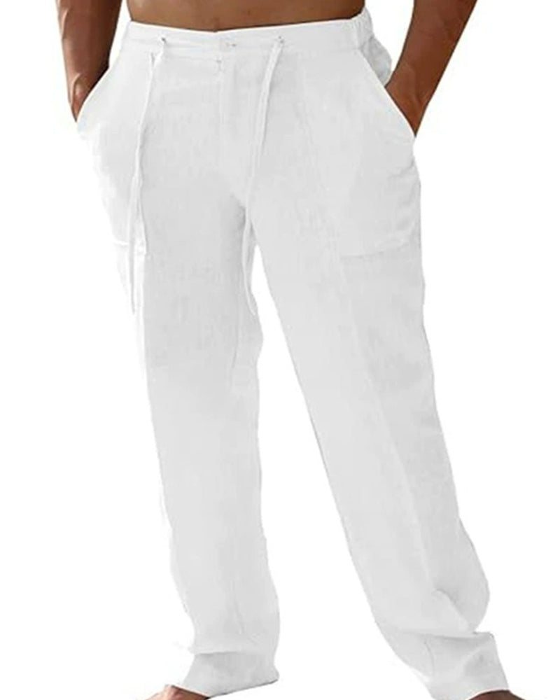 Pantalon Unie Poche Cordon Plage