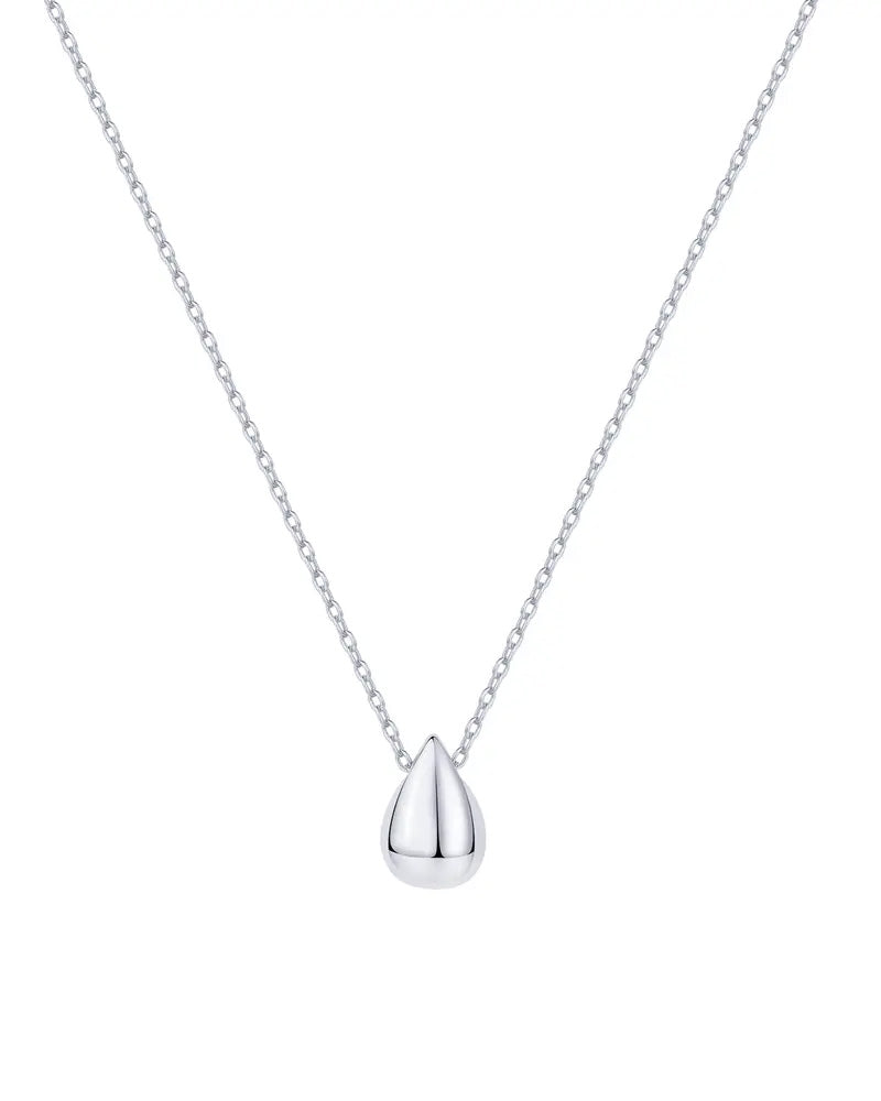 Collier Femme Pendentif Goutte Plaqué Or 14K Avec Chaîne Ajustable