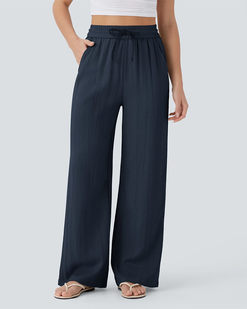 Pantalon Poche Latérale Lacé