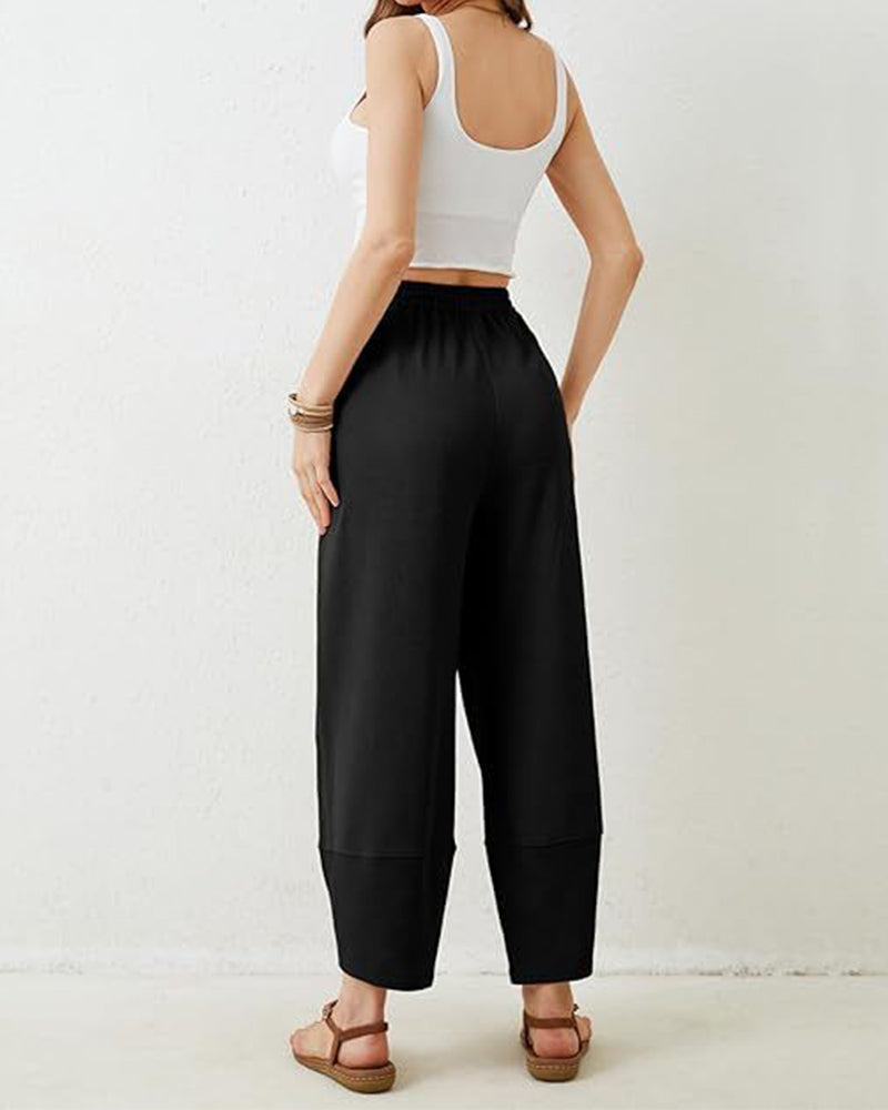 Pantalon Femme Sarouel Jambe Large