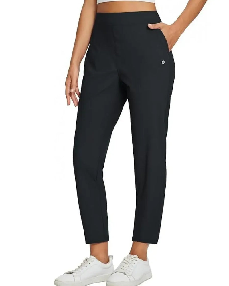 Pantalon Uni Longueur Neuf-quarts