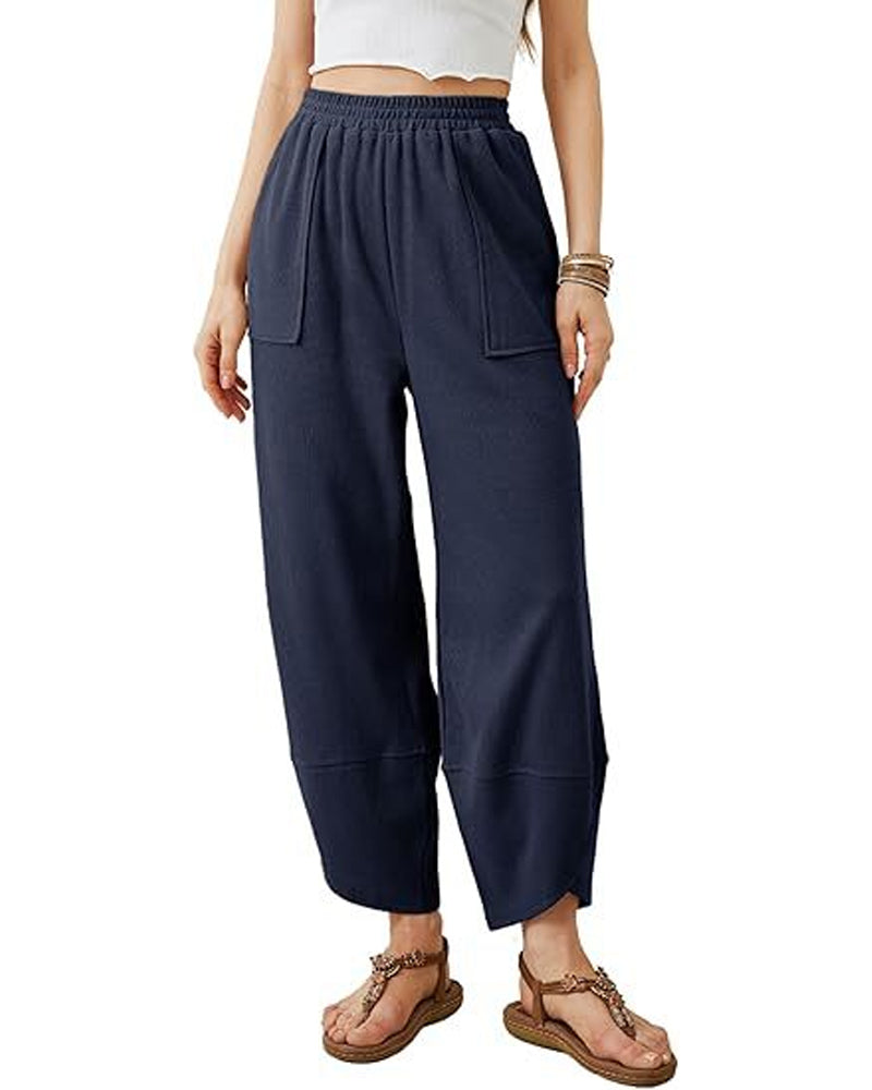Pantalon Femme Sarouel Jambe Large