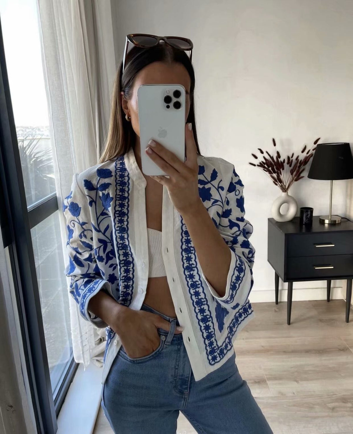 Hélène | Blouse brodée à l'esprit bohème