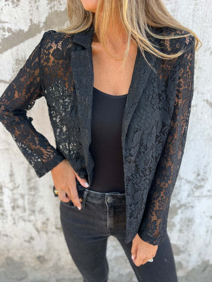 Lena | Blazer en dentelle transparente