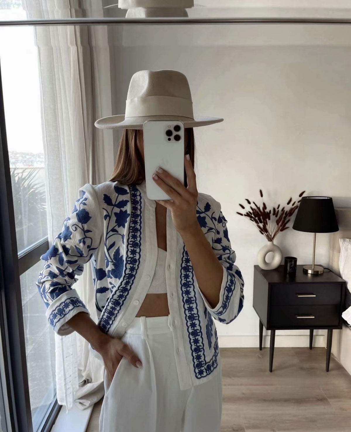 Hélène | Blouse brodée à l'esprit bohème