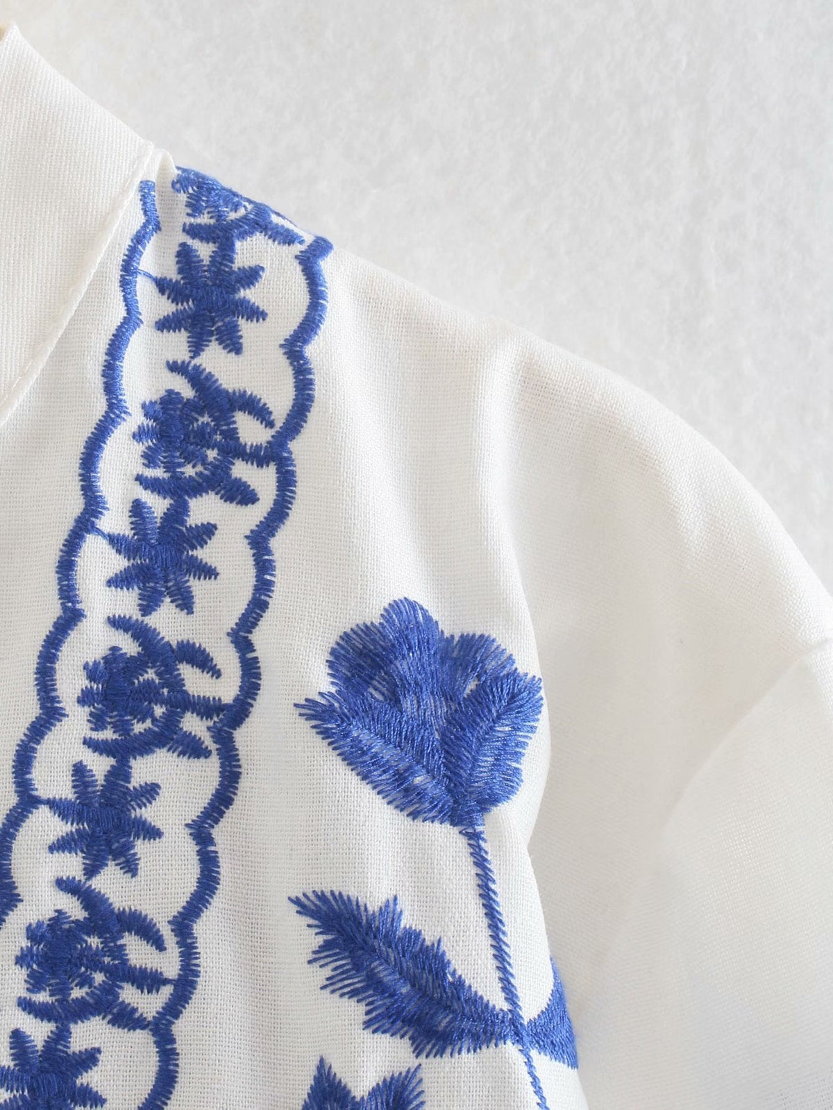 Hélène | Blouse brodée à l'esprit bohème