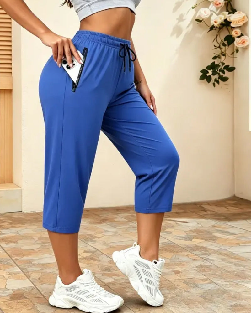 Pantalon Cordon De Serrage Séchage Rapide Racourci Sport