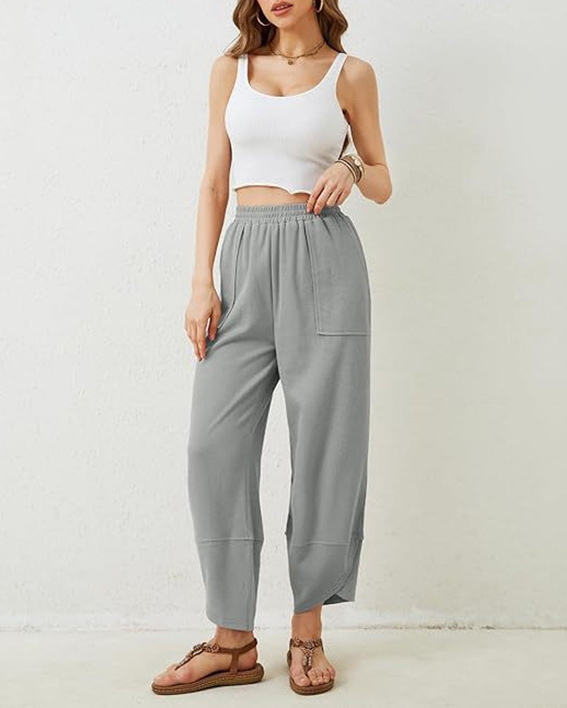Pantalon Femme Sarouel Jambe Large