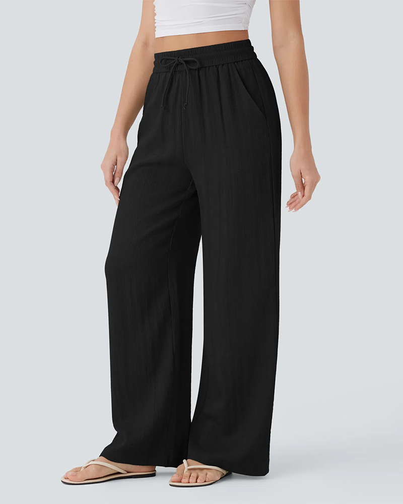 Pantalon Poche Latérale Lacé
