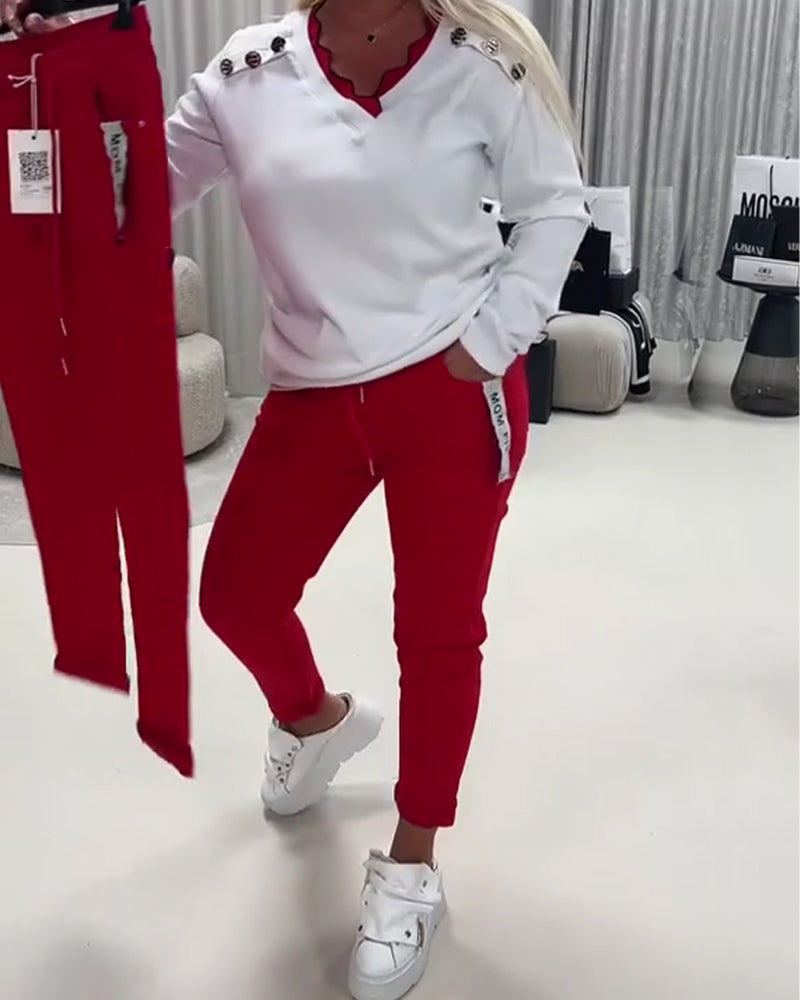 Pantalon Mode Élastique Cordon