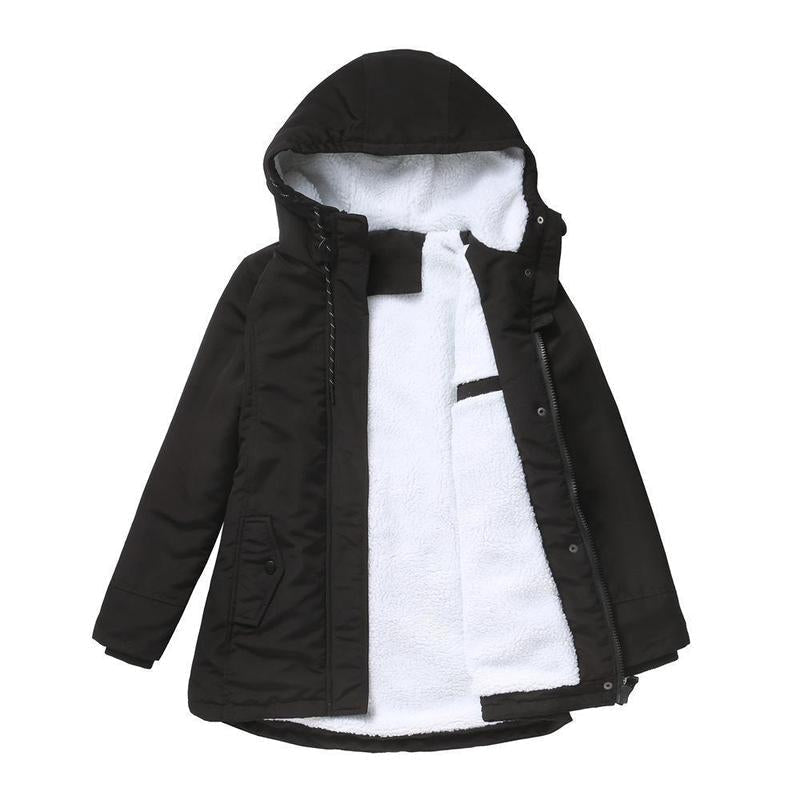 Élise | Manteau d’hiver doublé à capuche