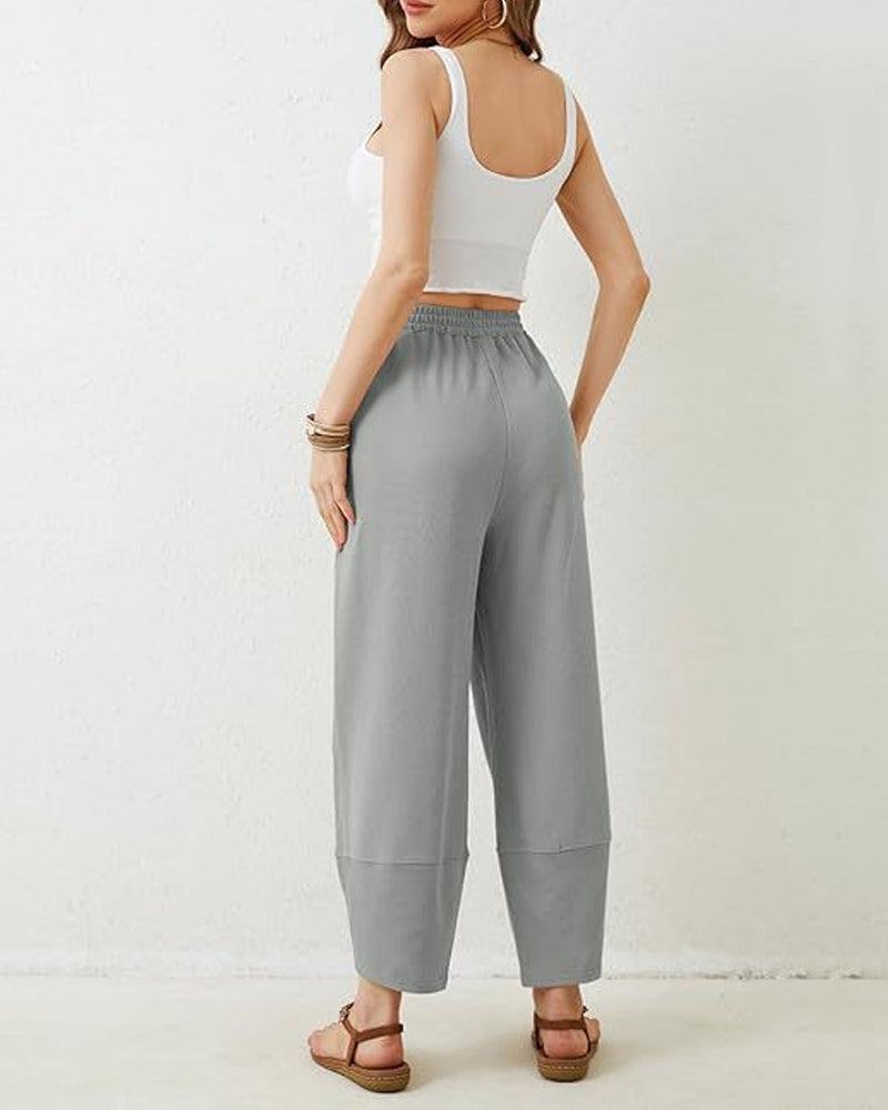 Pantalon Femme Sarouel Jambe Large