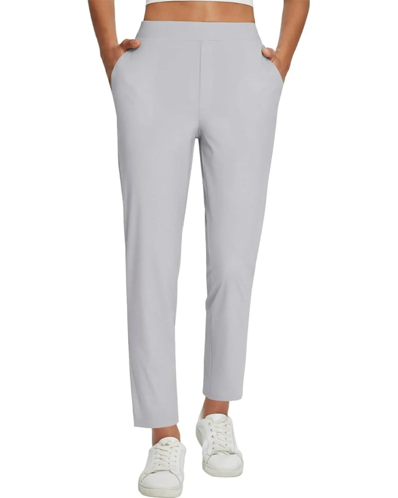 Pantalon Uni Longueur Neuf-quarts
