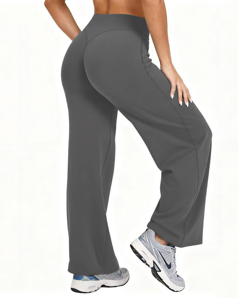 Pantalon Décontracté Yoga Large Jambe