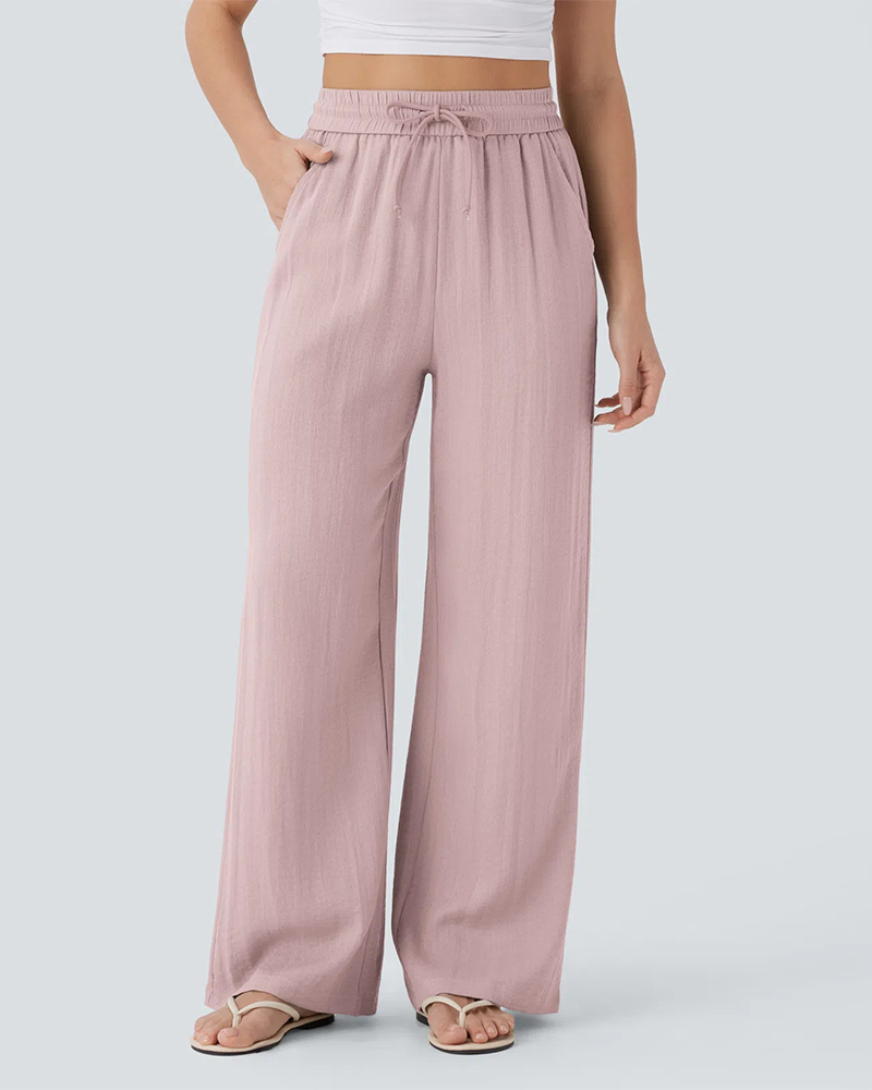 Pantalon Poche Latérale Lacé
