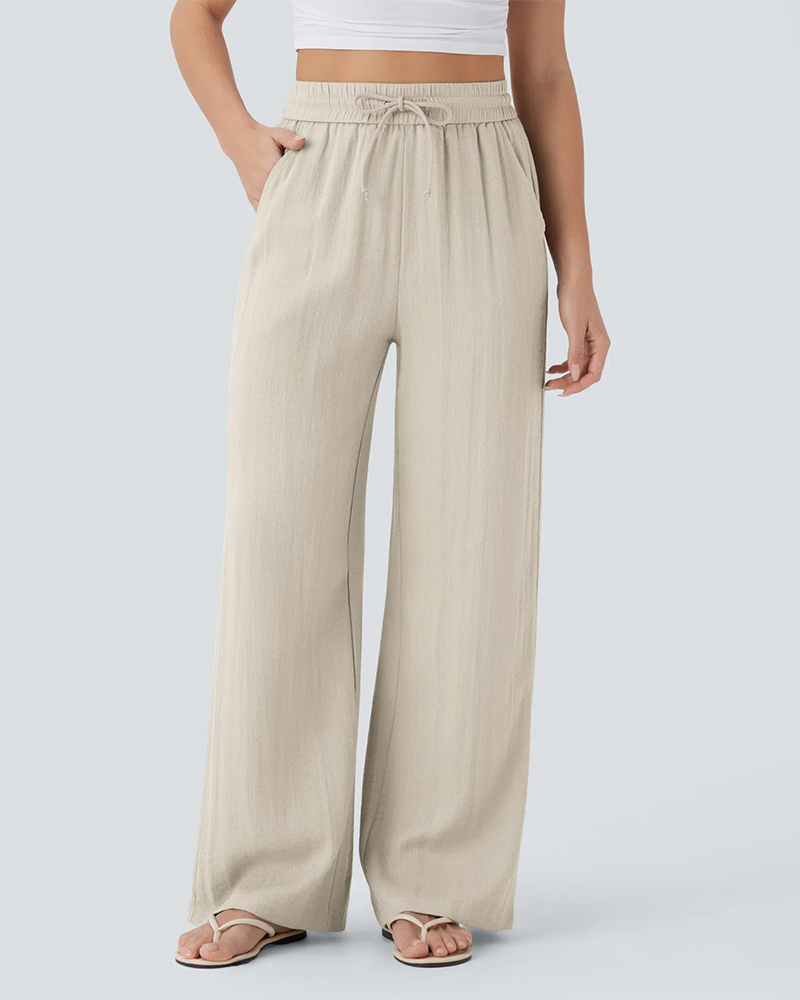 Pantalon Poche Latérale Lacé