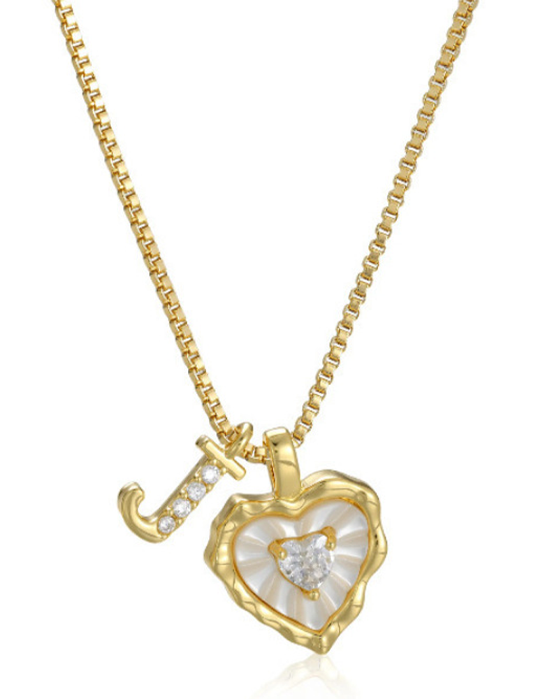 A–Z Micro-Pavé Lettre Initiale Pendentif Collier