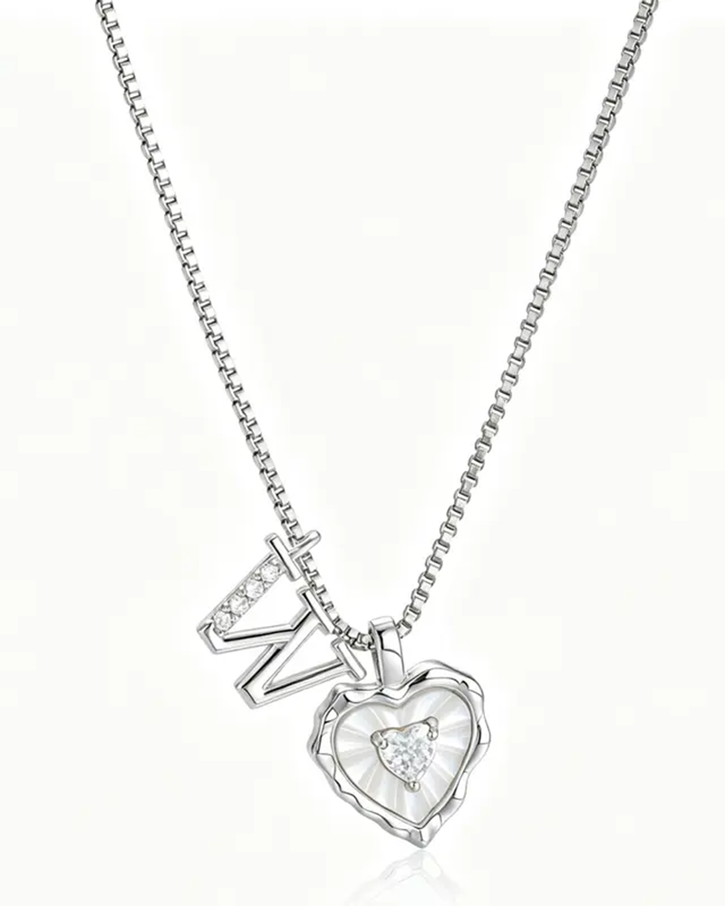 A–Z Micro-Pavé Lettre Initiale Pendentif Collier
